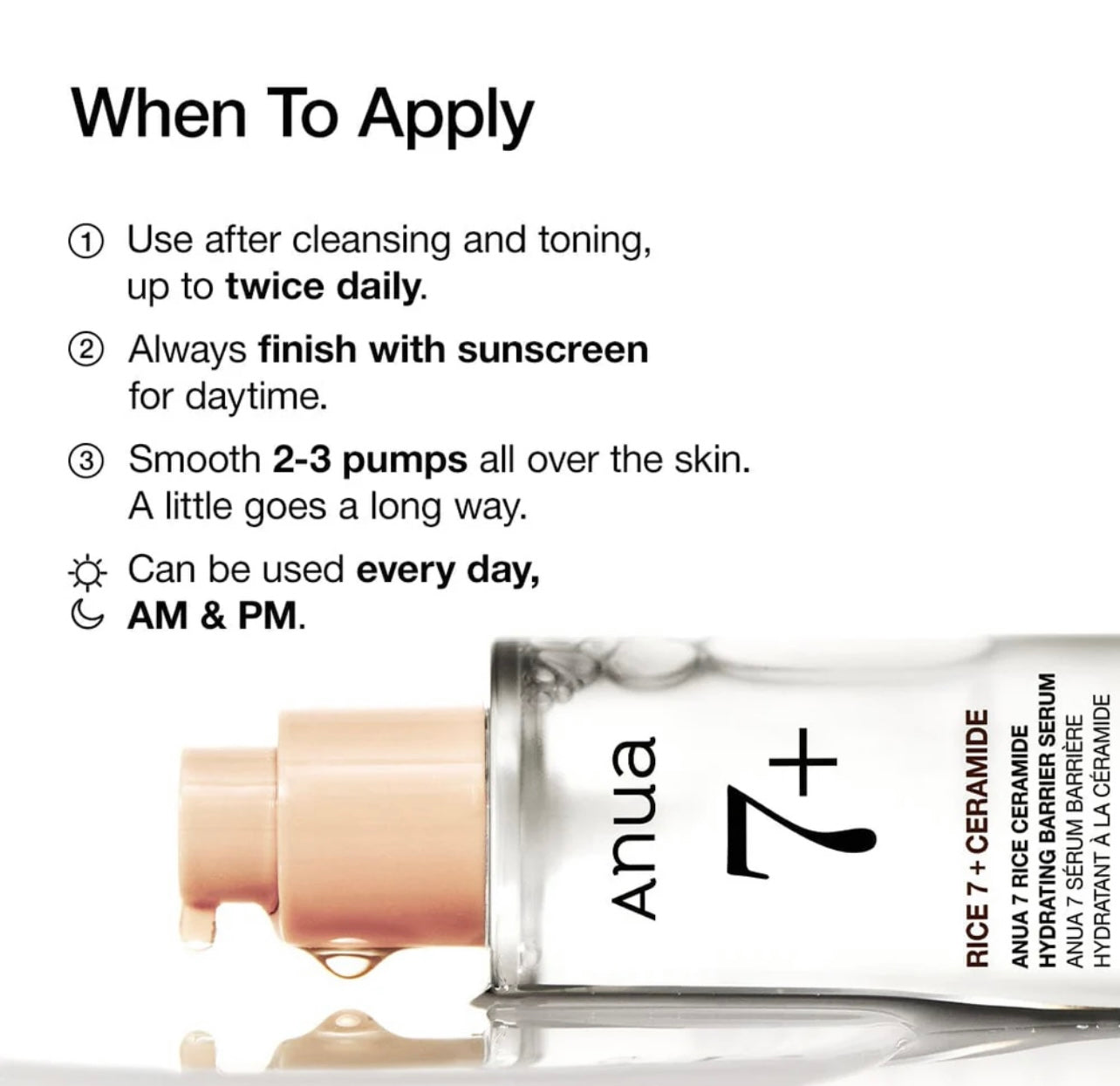 Anua Rice Ceramide 7 Hydrating Barrier Serum